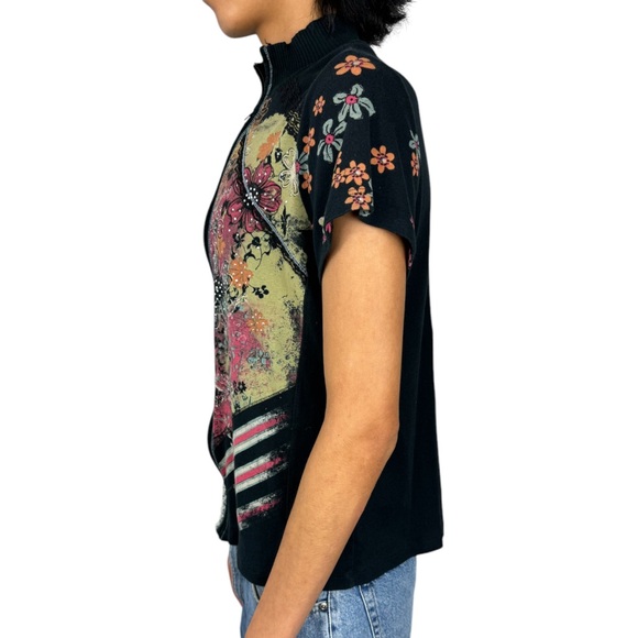 Y2K Vanilla Sugar Los Angeles Zip Up Top. - Picture 2 of 5